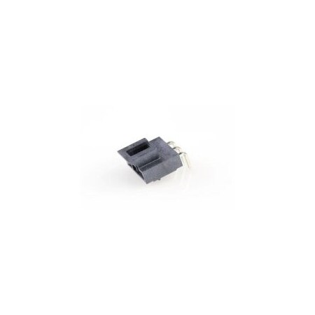 Molex NANOFIT HDR RA SGL 3CKT 15AU BLK 105313-1203